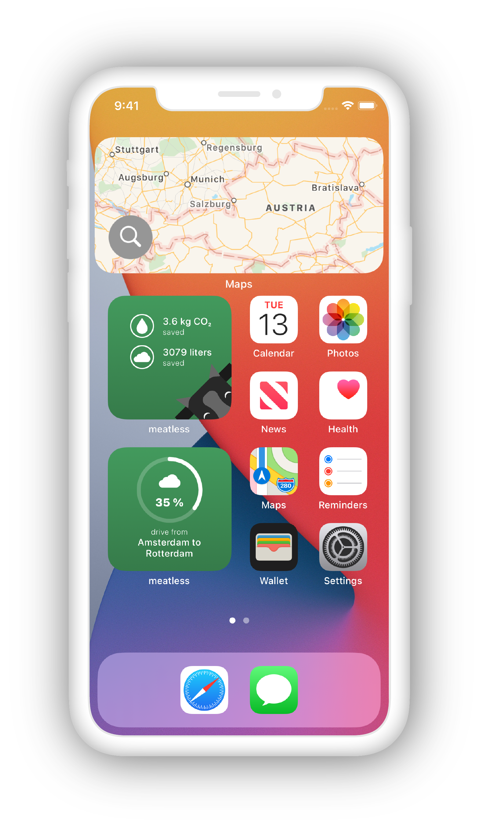 Meat Widget Communication meatless App – The best way to track and reduce your consumption of ...
